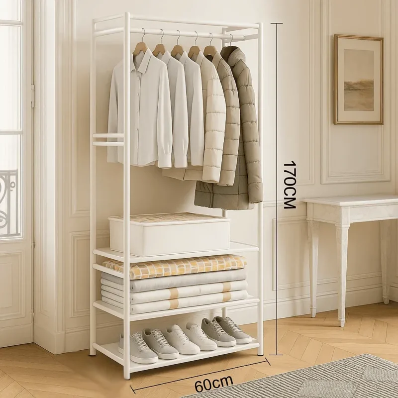 Meuble Entrée Porte-manteau Et Range Chaussures Blanc