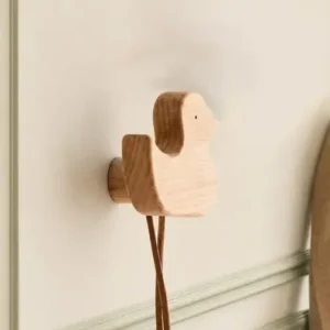 Patère Murale Canard En Bois Pour Chambre Enfant