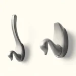 Patère Murale Cygne Gris Clair En Aluminium
