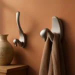 Patère Murale Cygne Gris Clair En Aluminium