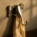 Patère Murale éléphant En Alliage De Zinc