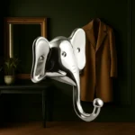 Patère Murale éléphant En Alliage De Zinc