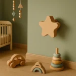 Patère Murale étoile En Bois, Cambre Enfant