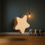 Patère Murale étoile En Bois, Cambre Enfant
