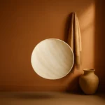 Patère Murale Ronde En Bois Clair