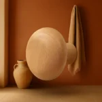 Patère Murale Ronde En Bois Naturel, Finition Lisse