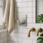 Patère Murale Salle De Bain Inox 4 Crochets