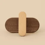 Patere Murale Scandinave Double Teinte De Bois