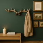 Porte-manteau Mural Bois De Cerf En Résine