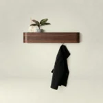 Porte Manteau Mural Bois Foncé