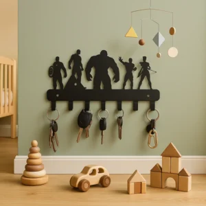 Porte-manteau Mural Enfant Super-héros