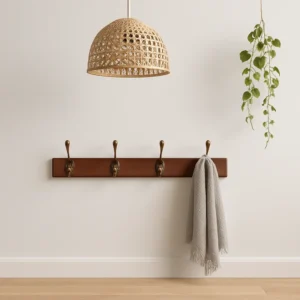 Porte-manteau Mural Pin, 4 Crochets