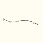Porte-manteau Mural Vague Noir En Métal, 4 Crochets