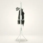 Porte-manteau Perroquet Inox Blanc