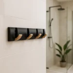 Porte Manteau Salle De Bain 4 Crochets Dorés