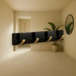 Porte Manteau Salle De Bain 4 Crochets Dorés