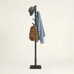 Porte Manteau Sur Pied Arbre 8 Crochets Bois Noir