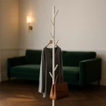 Porte-manteau Sur Pied Arbre Métal Blanc