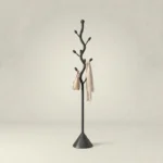 Porte-manteau Sur Pied Arbre Métal Noir, Style Nordique
