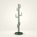 Porte-manteau Sur Pied Cactus Métal Vert, 175 Cm