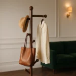 Porte-manteau Sur Pied En Bois Pour Entrée