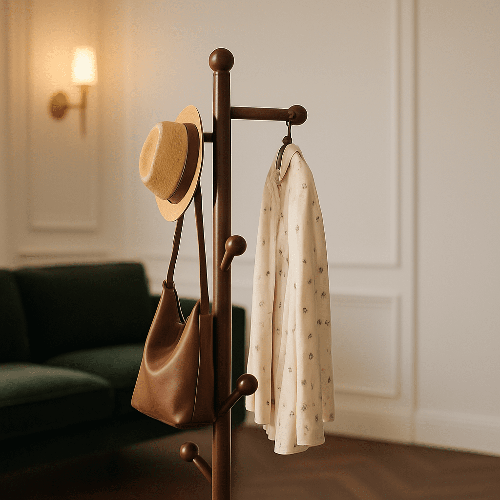 Porte Manteau Sur Pied En Bois Pour Entree