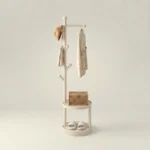 Porte-manteau Sur Pied En Bois, Style Naturel Pour L'entrée