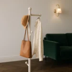 Porte-manteau Sur Pied En Bois, Style Naturel Pour L'entrée