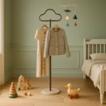 Porte-manteau Sur Pied Enfant Nuage En Métal Noir
