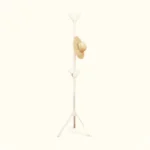 Porte-manteau Sur Pied Métal Blanc, 170 Cm