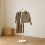 Porte-manteau Sur Pied Nuage Blanc En Métal