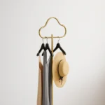 Porte-manteau Sur Pied Nuage Doré En Métal