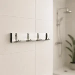 Porte Serviette Salle De Bain Metal Chrome Crochet Pivotant 4