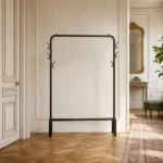 Meuble d'entrée porte-manteau métal design épuré