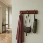 Porte-manteau mural pin 4 crochets