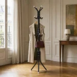 Porte-manteau perroquet inox noir