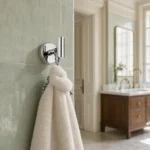 Porte Manteau salle de bain crochet cylindrique en métal