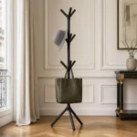 Porte-manteau sur pied plastique noir